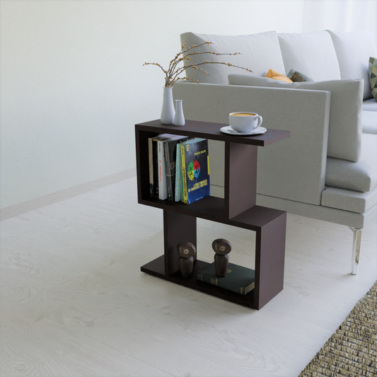 Denver Multipurpose Side Table for Living Room & Bedside with Storage (Dark Wenge