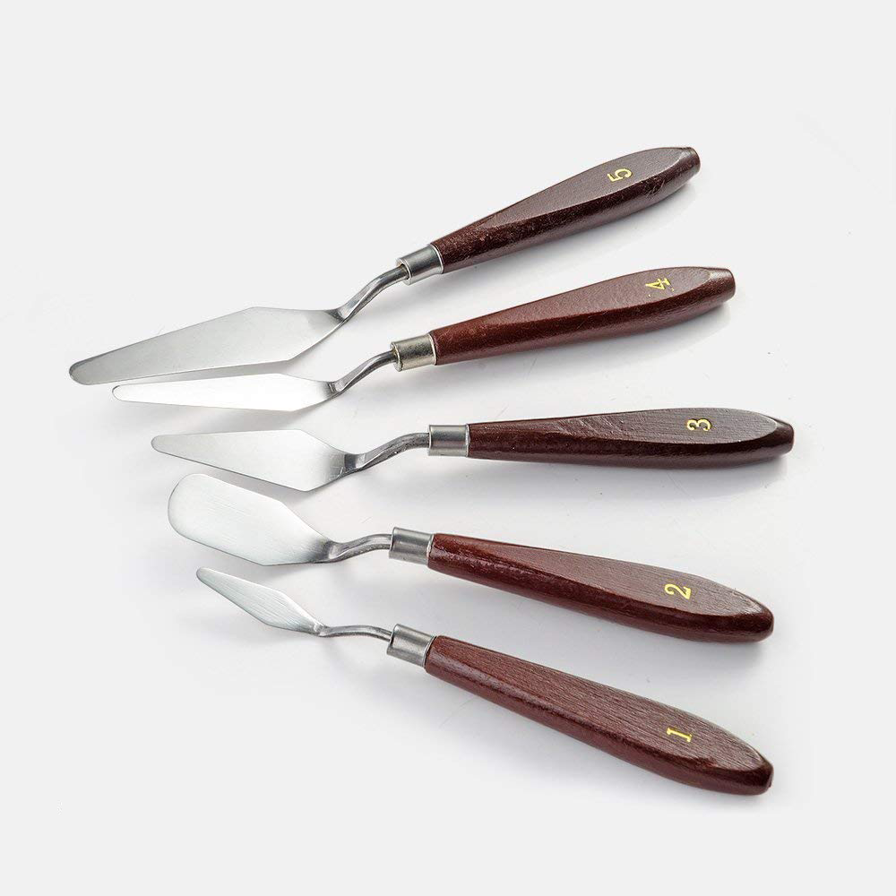 Palette Knife for Painting (Set of 5) (Stainless Steel)