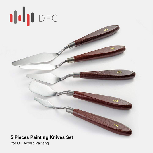 Palette Knife for Painting (Set of 5) (Stainless Steel)